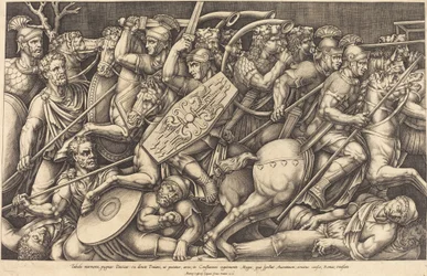 Roman Soldiers Fighting the Dacians