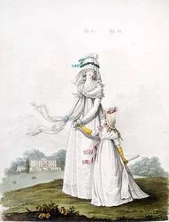 Mother and Child in Morning Dress from Nikolaus Heideloff