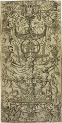 Panel of Ornament with a Birdcage