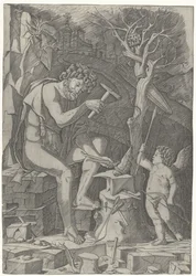 Vulcan Forging Cupid
