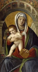 Triptych Panel with Madonna and Child, 1490-1500
