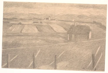 Landscape near Ferring, the Lighthouse Lit