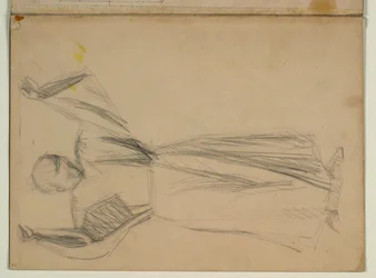 Study of Standing Apostle Frontal, with Raised Arms; Unused Figure for Ascension