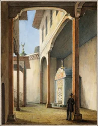 Poet Alexander Pushkin in the Palace of Bahçesaray