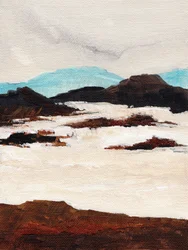 Abstract Snow Landscape