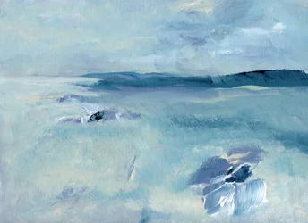 Calm Blue Seascape