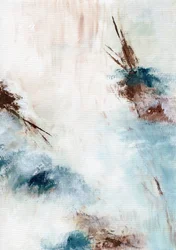 Earthy Aqua Abstract