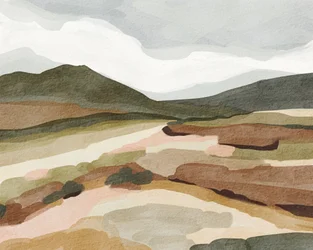 Muted Mountain Landscape