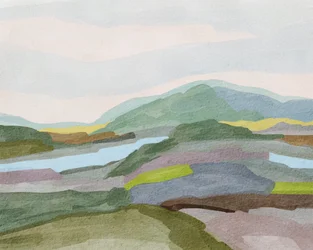 Muted Mountain Landscape