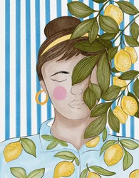 Serene Lemon Woman