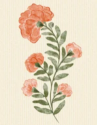 Soft Orange Botanical