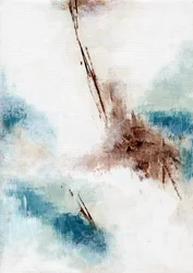 Textured Blue Brown Abstract