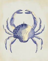 Watercolor Blue Crab