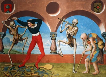 Death, Artisan and beggar