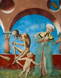 Death pulling child from its mother (detail)