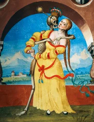 Death with Young Woman (Detail)