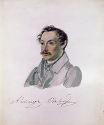 Portrait of the Poet, Decembrist Count Alexander I. Odoevsky