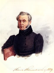 Portrait of Decembrist Ivan Povalo-Shveikovsky 1787-1845, 1839