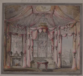 Interior Design for the Boudoir in the Count Bezborodko House in Moscow