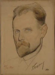 Portrait of Jan Berzin 1889-1938, 1921