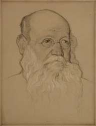 Portrait of the Revolutionary Count Pyotr A. Kropotkin 1842-1921, 1920-1921
