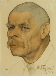 Portrait of the Author Maxim Gorky, 1921