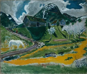 Spring with White Horse