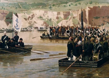 The Russians Crossing the Danube at Svishtov in June 1877