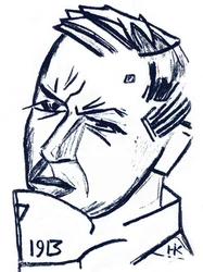 Portrait of the artist and author David Burliuk