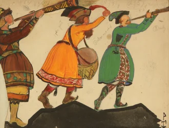 Costume design for the opera Snow Maiden by N. Rimsky-Korsakov