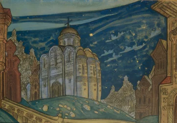 Putivl. Stage Design for the Opera Prince Igor by A. Borodin