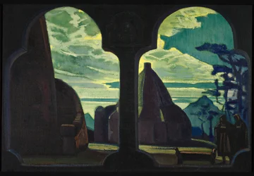 Stage Design for the Opera Tristan and Isolde by R. Wagner