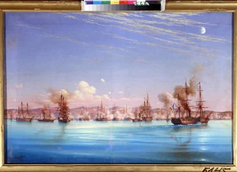 Bombardment of Sevastopol from the British French Squadron in 1854