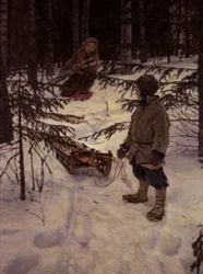 Gathering Firewood, Russia