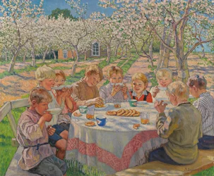 Tea In The Apple Orchard