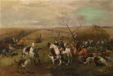 Hunting Party with Emperor Alexander III and Empress Maria Feodorovna
