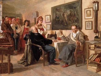 The Market. The Sale of Serfs