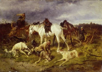 On the Hunt, 1870s