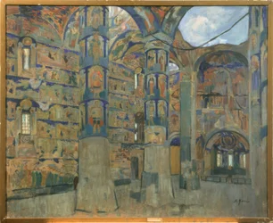 Interior of the Church of the Makarios-Scheltowodski Trinity Monastery in Makarjewo