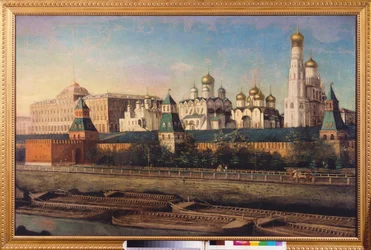 View of the Kremlin in Moscow
