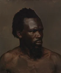 Bust portrait of a black man
