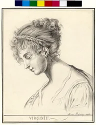 Half Length of a Young Woman Virginie