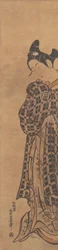 The Actor Sanogawa Ichimatsu as a Young Man Holding a Folded Letter, ca. 1765