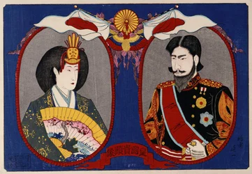 Portraits of Their Imperial Majesties, Emperor and Empress Meiji