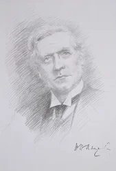 Portrait of Herbert Henry Asquith, from an album on the Entente Cordiale, 1909