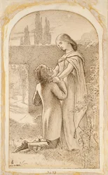 Two Lovers in a Starlit Garden, 1862