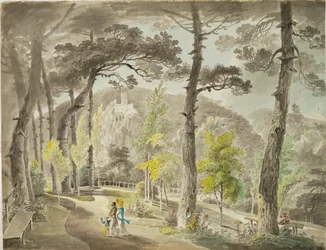 Promenade in the Hinterbruehl Valley, a Most Popular Excursion and Vacation Area South of Vienna
