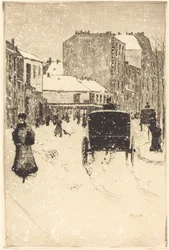 Boulevard Clichy in the Snow