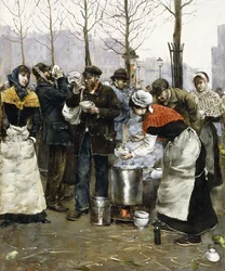 Soup for the Masses on a Winter Day, Paris