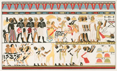 Hamitic art work: Wall inscriptions of Old Egypt